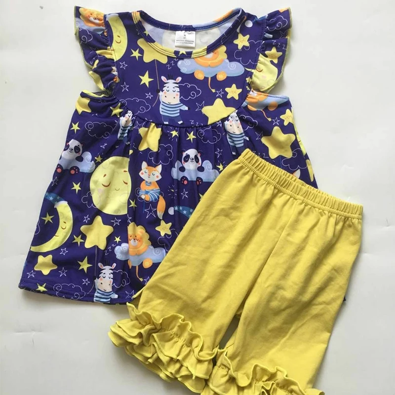 2019 Summer New Girl Baby Children Clothes Cartoon Moon Star Print Round Neck Short Sleeve Pants Girl Set
2019 Summer New Girl Baby Children Clothes Cartoon Moon Star Print Round Neck Short Sleeve Pants Girl Set