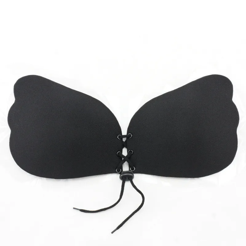 Sexy Push Up Silicone Bra Lace Up Bralette Strapless Invisible Bras Bralett Backless Self-Adhesive Fly Bra For Women Intimates 4