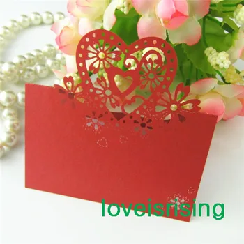 Free Shipping-50pcs RED Color Laser Cut Place Cards Wedding Name Cards For Wedding Party Table Decoration-7 Colors U Pick
Free Shipping-50pcs RED Color Laser Cut Place Cards Wedding Name Cards For Wedding Party Table Decoration-7 Colors U Pick