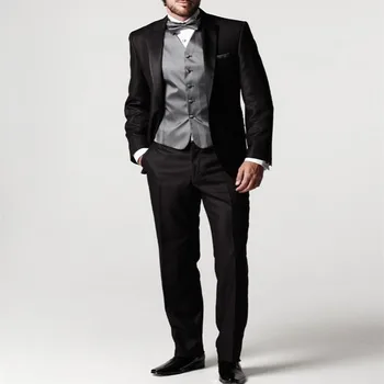 2017 New Arrival terno Black Groom men Suit for wedding Jacket+Pants+Tie+Vest slim fit mens Tuxedos for men groomsmen suits
2017 New Arrival terno Black Groom men Suit for wedding Jacket+Pants+Tie+Vest slim fit mens Tuxedos for men groomsmen suits