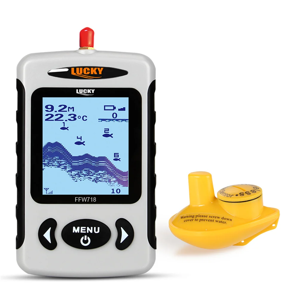 Lucky FFW718& FFW718LA Wireless Portable Fish Finder 45M/135FT Sonar Depth Sounder Alarm Ocean River Lake
Lucky FFW718& FFW718LA Wireless Portable Fish Finder 45M/135FT Sonar Depth Sounder Alarm Ocean River Lake