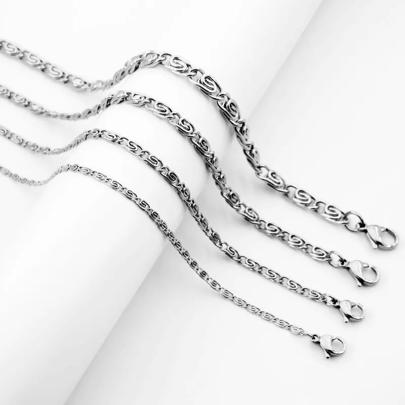 2/3/4/5mm Silver Tone Stainless Steel Classic Buckle Sun Chain Necklace for Women and Men Fashion Jewelry
2/3/4/5mm Silver Tone Stainless Steel Classic Buckle Sun Chain Necklace for Women and Men Fashion Jewelry