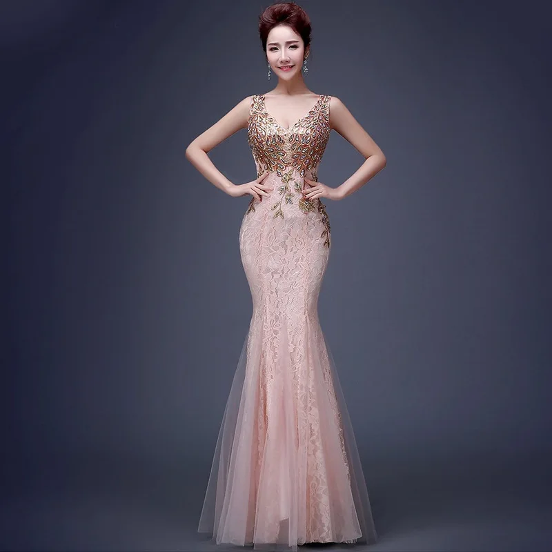 Vestido de Festa Lace Appliques Long Dresses 2018 Cheap Evening Party Dresses Robe De Soiree Longue
Vestido de Festa Lace Appliques Long Dresses 2018 Cheap Evening Party Dresses Robe De Soiree Longue