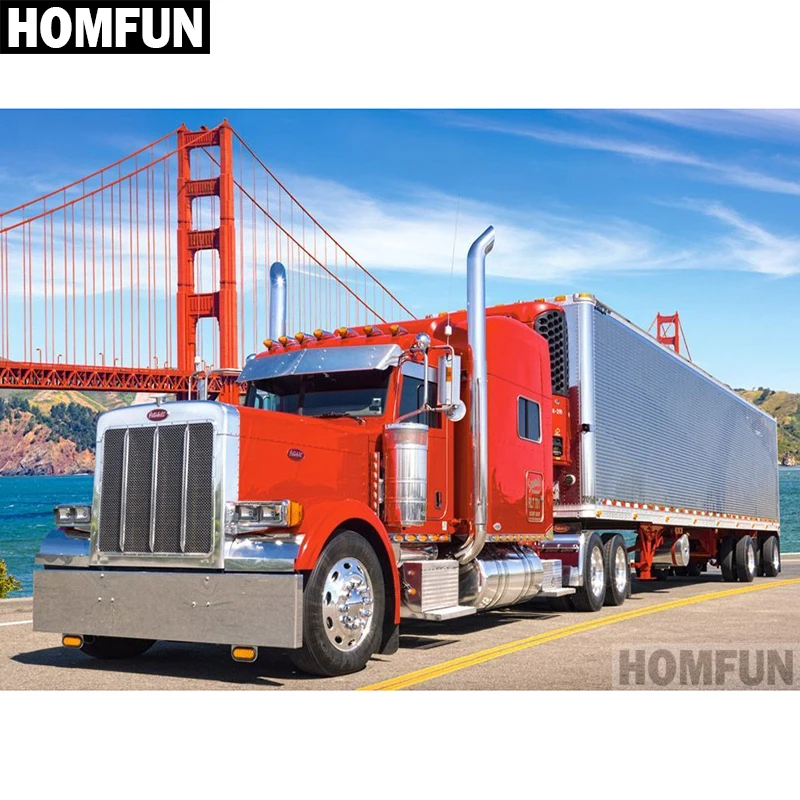 HOMFUN Full Square/Round Drill 5D DIY Diamond Painting "Big red truck" Embroidery Cross Stitch 5D Home Decor Gift A04185
HOMFUN Full Square/Round Drill 5D DIY Diamond Painting "Big red truck" Embroidery Cross Stitch 5D Home Decor Gift A04185