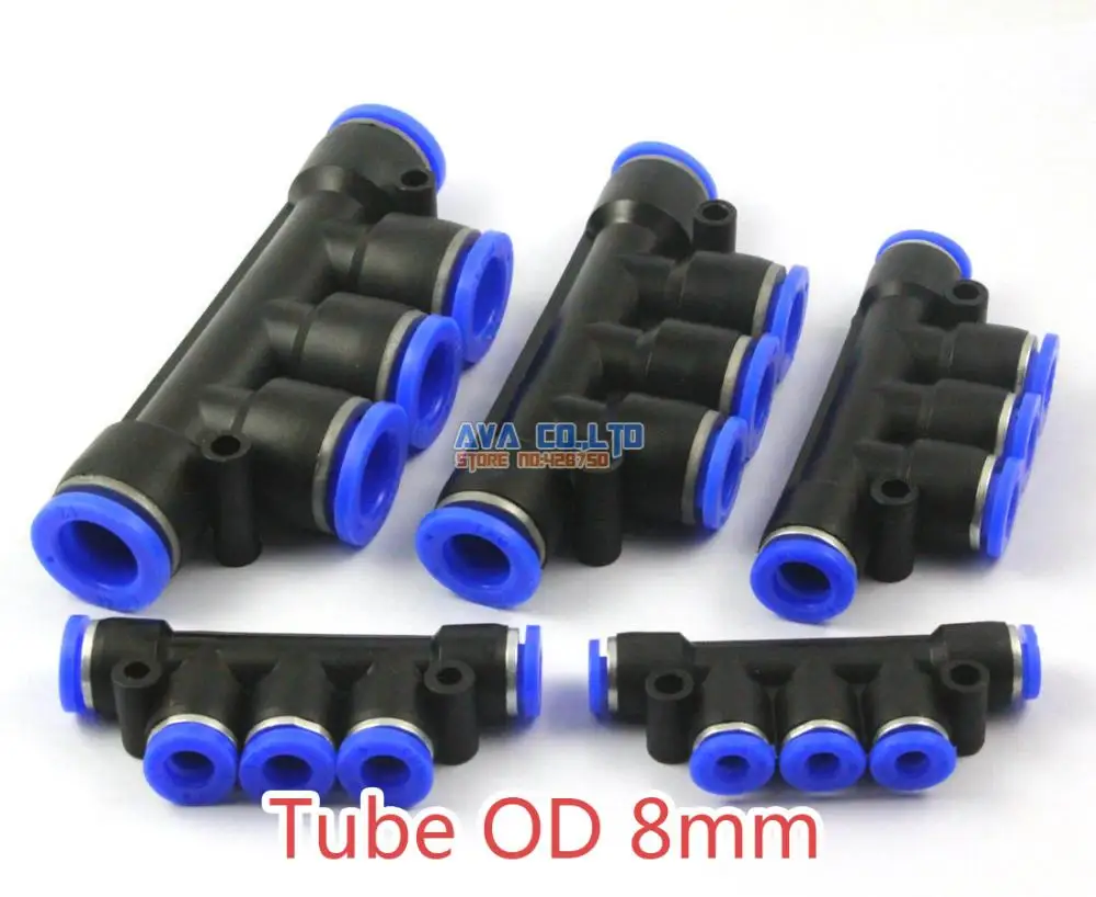 10 Pieces Pneumatic Manifold Union Tube OD 8mm Air Push In To Connect Fitting One Touch Quick Release Fitting
10 Pieces Pneumatic Manifold Union Tube OD 8mm Air Push In To Connect Fitting One Touch Quick Release Fitting