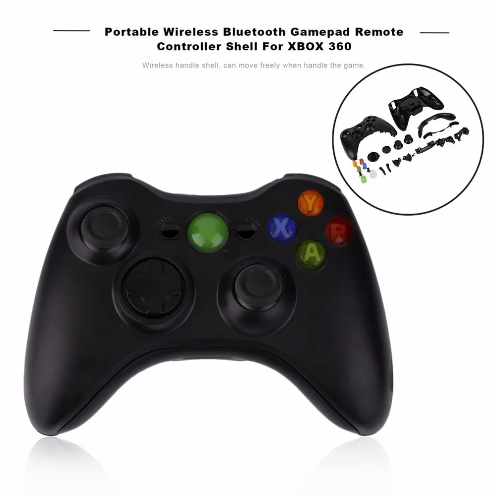 Portable Wireless Gamepad Remote Controller Full Replacement Housing Shell + Buttons Set For XBOX 360 Black
Portable Wireless Gamepad Remote Controller Full Replacement Housing Shell + Buttons Set For XBOX 360 Black