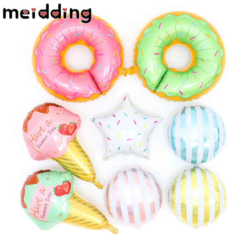 MEIDDING Birthday Party Balloons Candy/Ice Cream/Donuts Foil Inflatable Balloons Air Globos Wedding Decor Baby Shower Supplies
MEIDDING Birthday Party Balloons Candy/Ice Cream/Donuts Foil Inflatable Balloons Air Globos Wedding Decor Baby Shower Supplies