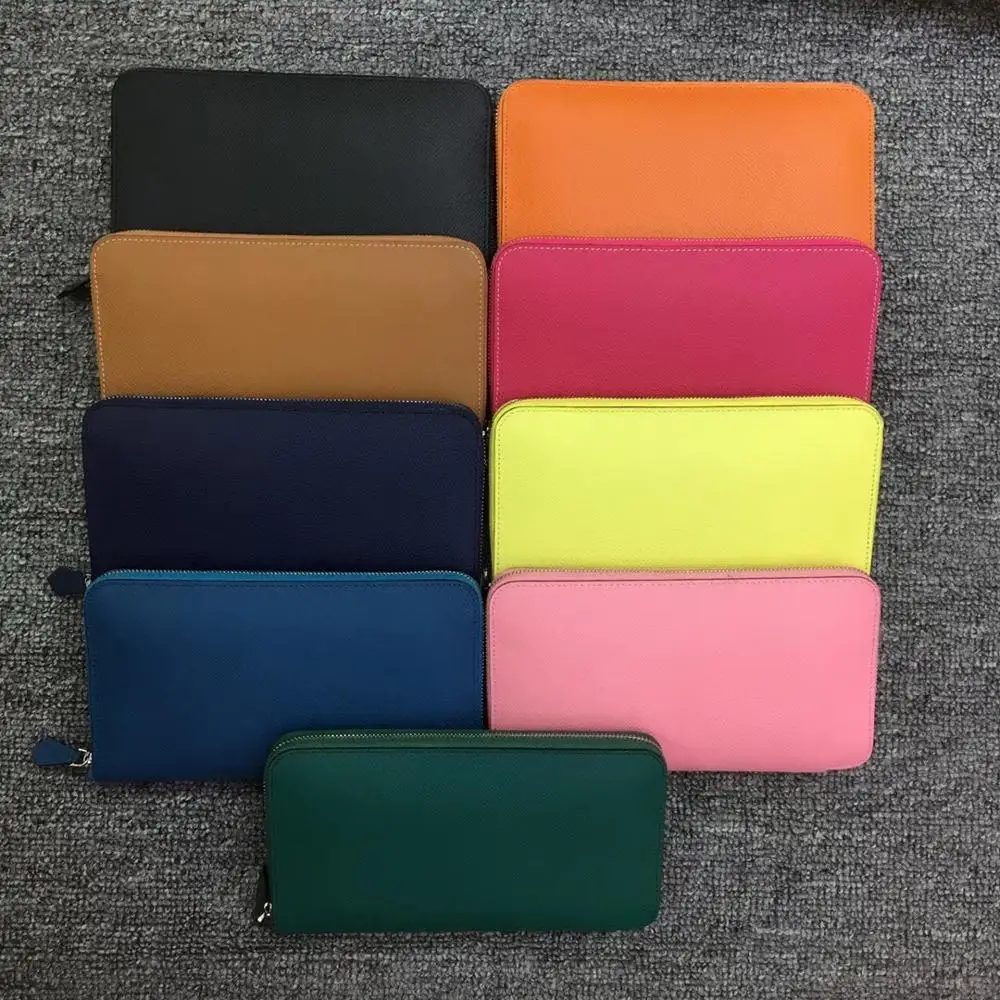 

Kafunila 2019 Famous Brand Money Bag Genuine Leather Bussiness Wallet Women Zipper Clutch Long Purses Card Holder Iphone Pocket