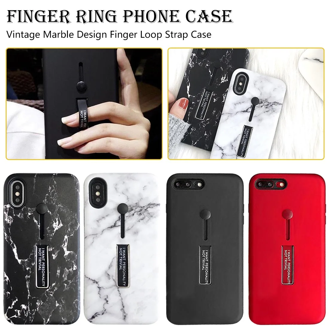 soft silicone shockproof phone case Vintage Marble Design Finger Loop Strap Case for iPhone 7 8 8 Plus X XS XR XSMAX Back Cap
soft silicone shockproof phone case Vintage Marble Design Finger Loop Strap Case for iPhone 7 8 8 Plus X XS XR XSMAX Back Cap