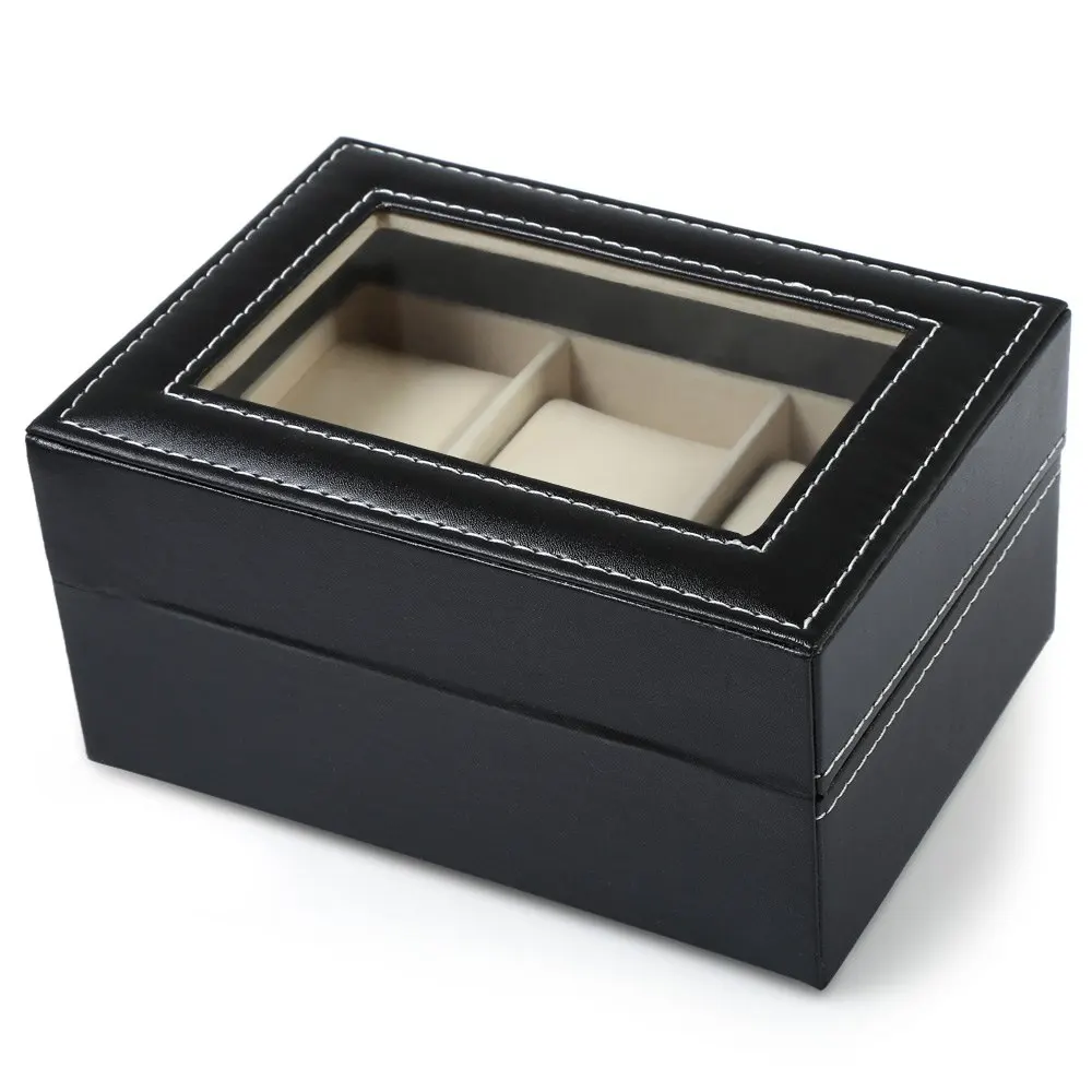 2019 Hot 3 Grid Mixed Grids PU Leather Watch Case Storage Organizer Box Luxury Jewelry Ring Display Watch Boxes Black top New
2019 Hot 3 Grid Mixed Grids PU Leather Watch Case Storage Organizer Box Luxury Jewelry Ring Display Watch Boxes Black top New