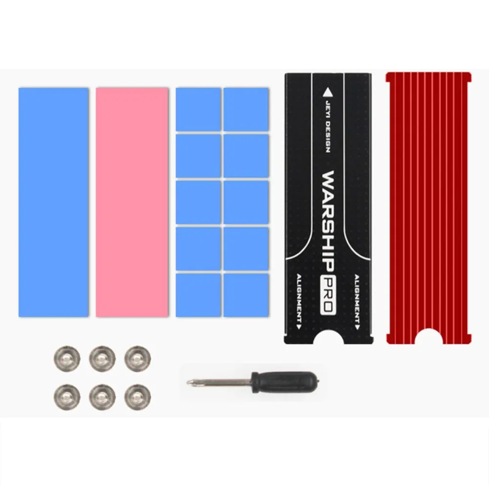 JEYI Cool Warship NVME NGFF M.2 Heatsink Aluminum Sheet Thermal Conductivity Silicon Wafer Cooling Warship Nvme Heatsink 2280m.2
JEYI Cool Warship NVME NGFF M.2 Heatsink Aluminum Sheet Thermal Conductivity Silicon Wafer Cooling Warship Nvme Heatsink 2280m.2