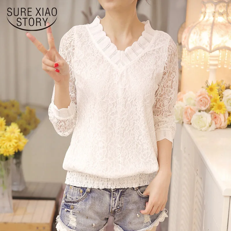 2018 new arrived autumn women blouse long sleeve V collar lace shirt woman sweet temperament trim slim fit bottom shirt 1066 40
2018 new arrived autumn women blouse long sleeve V collar lace shirt woman sweet temperament trim slim fit bottom shirt 1066 40