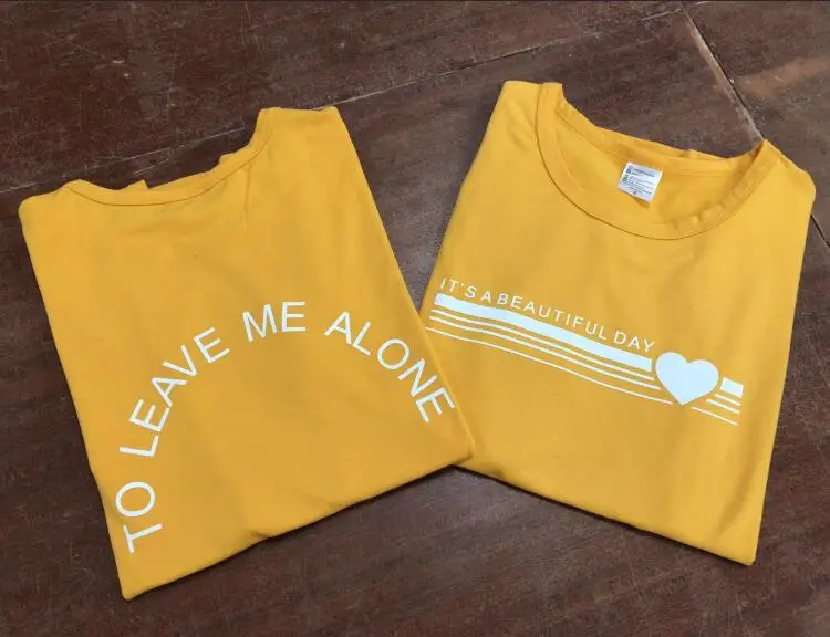 It's a beautiful day Tumblr T-Shirt to leave me alone Letter Harajuku Tee Casual Yellow Graphic Slogan Tops Girl Gift t shirt
It's a beautiful day Tumblr T-Shirt to leave me alone Letter Harajuku Tee Casual Yellow Graphic Slogan Tops Girl Gift t shirt