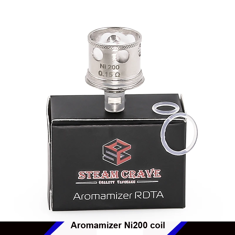 Original Steam Crave Aromamizer Ni200 coil 0.15ohm replacement coils head for Aromamizer OCC Tank Atomizer Core
Original Steam Crave Aromamizer Ni200 coil 0.15ohm replacement coils head for Aromamizer OCC Tank Atomizer Core