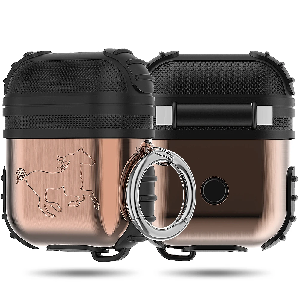 Metal + Silicone Case For Apple Airpods Shockproof Cover For Apple AirPods Cases Earphone Cute Protector Soft Silica gel Case
Metal + Silicone Case For Apple Airpods Shockproof Cover For Apple AirPods Cases Earphone Cute Protector Soft Silica gel Case