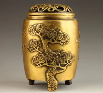 Collectible Decorated Old Handwork Copper Incense Burner
Collectible Decorated Old Handwork Copper Incense Burner