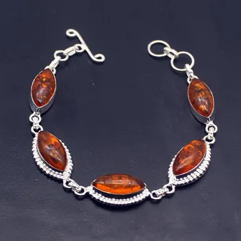 Beautiful Natural Baltic Amber925 Sterling Silver Color Women Links Bracelet 8.5 Inch Free Shipping H34
Beautiful Natural Baltic Amber925 Sterling Silver Color Women Links Bracelet 8.5 Inch Free Shipping H34