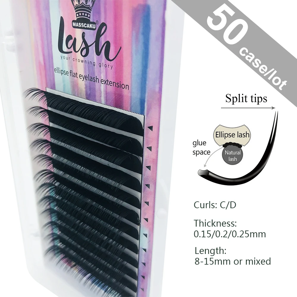50 Cases/Lot Saving Time,High-quality Ellipse Flat False Eyelash Extension Flat mink eyelashes,ellipse eyelashes,groove lashes.
50 Cases/Lot Saving Time,High-quality Ellipse Flat False Eyelash Extension Flat mink eyelashes,ellipse eyelashes,groove lashes.