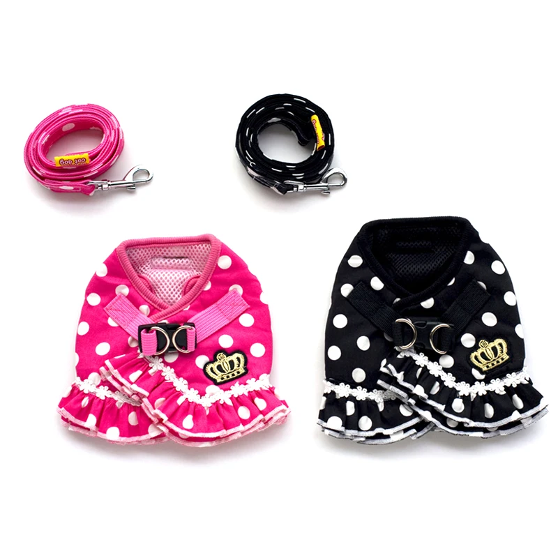 Cheap Harness For Dogs Pink Black Dots On Sale Pet Puppies Small Animals Cat Harnesses Vest With Lead Leash For Toy Terrier
Cheap Harness For Dogs Pink Black Dots On Sale Pet Puppies Small Animals Cat Harnesses Vest With Lead Leash For Toy Terrier