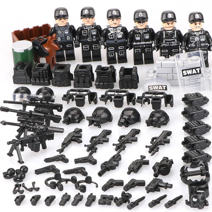 Building Block Kids Toys SWAT POLICE special forces military Marine blocks toy Christmas gift Compatible military Bricks Toys
Building Block Kids Toys SWAT POLICE special forces military Marine blocks toy Christmas gift Compatible military Bricks Toys