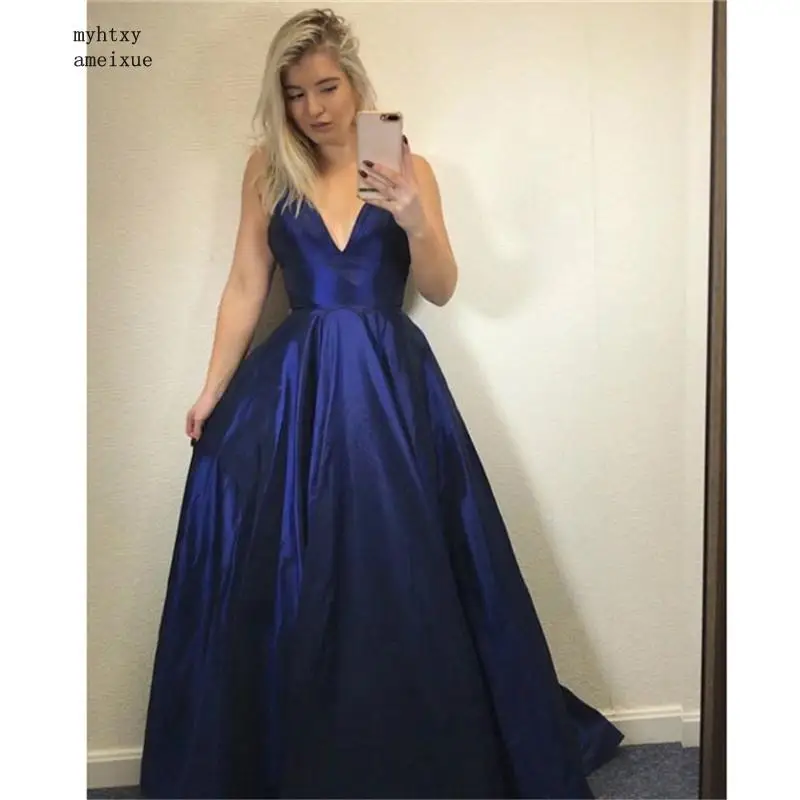 china Navy Backless V-neck Spaghetti Straps Prom Gown Floor Length Satin Evening Dresses Open Back Evening Dresses Cheap
china Navy Backless V-neck Spaghetti Straps Prom Gown Floor Length Satin Evening Dresses Open Back Evening Dresses Cheap