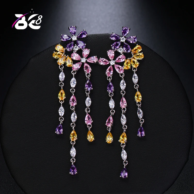 Be 8 Brand 2018 Classic Jewelry Flower Shape Cubic Zirconia Long Dangle Drop Earrings for Women Statement Earrings Gift E454
Be 8 Brand 2018 Classic Jewelry Flower Shape Cubic Zirconia Long Dangle Drop Earrings for Women Statement Earrings Gift E454