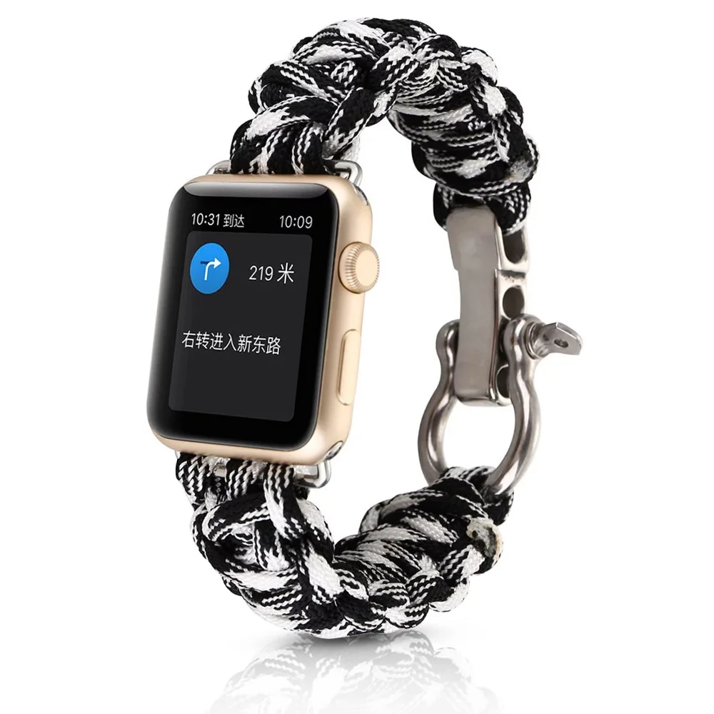 For Apple Watch Wrist Band Series 5 4 3 2 1 Woven Nylon Rope Strap for iWatch 40/44/38/42mm Outdoor Sport Bracelet Belt
For Apple Watch Wrist Band Series 5 4 3 2 1 Woven Nylon Rope Strap for iWatch 40/44/38/42mm Outdoor Sport Bracelet Belt
