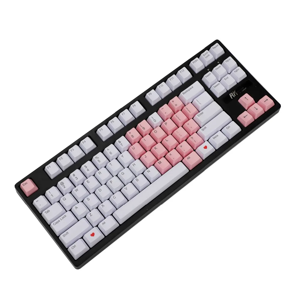 YMDK 87 61 Key OEM Profile Loving Heart Love Keyset For ANSI ISO TKL 61 MX Mechanical Keyboard
YMDK 87 61 Key OEM Profile Loving Heart Love Keyset For ANSI ISO TKL 61 MX Mechanical Keyboard