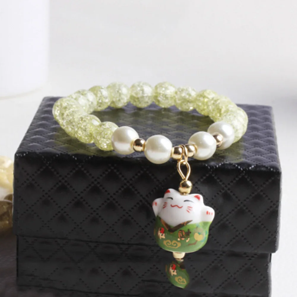 Fashion Porcelain Natural Bead Bracelet Lucky Cat Ceramic Beaded Bracelet For Women Charms Bracelet Bead Feminino
Fashion Porcelain Natural Bead Bracelet Lucky Cat Ceramic Beaded Bracelet For Women Charms Bracelet Bead Feminino