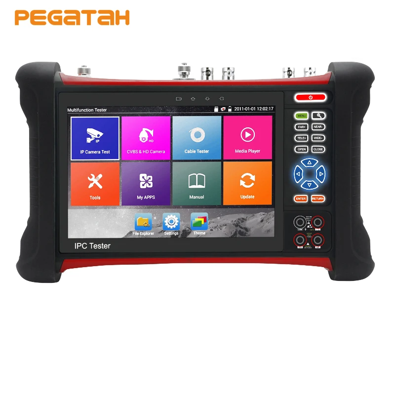 H.265 4K 8MP IP Camera tester TVI CVI AHD SDI CVBS IP 6 in 1 monitor with TDR, Cable tracer, Multi-meter CCTV camera tester
H.265 4K 8MP IP Camera tester TVI CVI AHD SDI CVBS IP 6 in 1 monitor with TDR, Cable tracer, Multi-meter CCTV camera tester