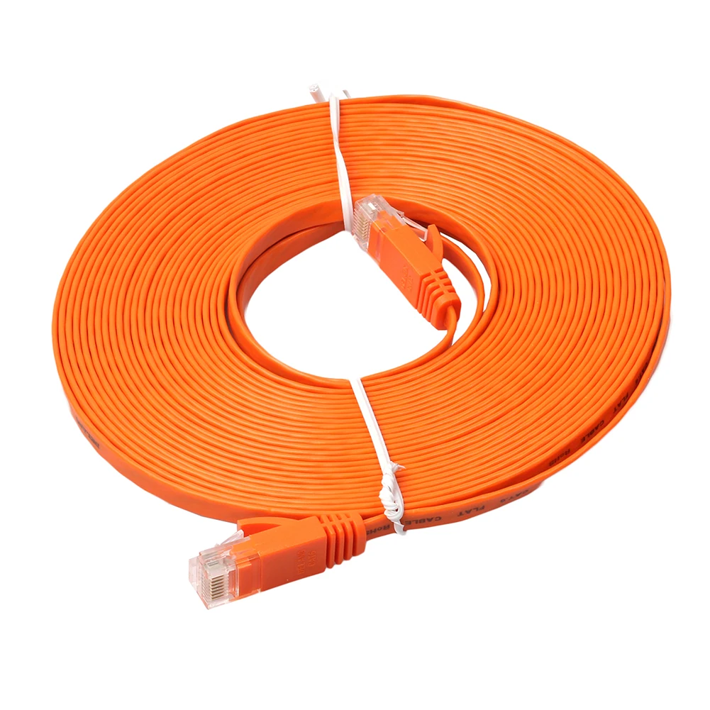 15M Orange Flat RJ45 Cable Ethernet CAT6 Internet Network Cord Patch Lead up to 1000Mbps for PS4 Xbox PC Router Smart TV
15M Orange Flat RJ45 Cable Ethernet CAT6 Internet Network Cord Patch Lead up to 1000Mbps for PS4 Xbox PC Router Smart TV