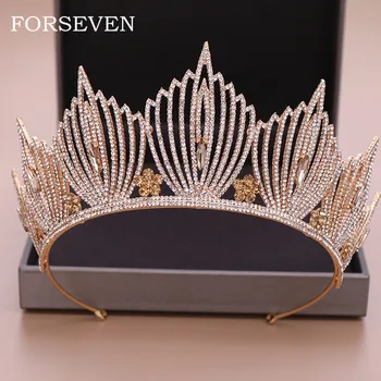 New Desing Rhinestone Crystal Crown Tiara Bridal Wedding Hair Accessories Crystal Headdress Diadem Queen Crown King Crown
New Desing Rhinestone Crystal Crown Tiara Bridal Wedding Hair Accessories Crystal Headdress Diadem Queen Crown King Crown