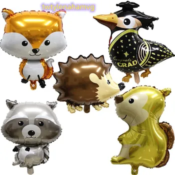 Cartoon Animal foil balloons Hedgehog fox Squirrel Raccoon Woodpecker Birthday party Children's Day Air Balloon Inflatable toys
Cartoon Animal foil balloons Hedgehog fox Squirrel Raccoon Woodpecker Birthday party Children's Day Air Balloon Inflatable toys