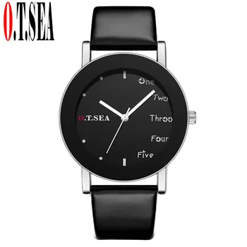 O.T.SEA Brand Simple Black band PU Leather Watch Women Men Military Dress Quartz Wrist Watches Man Hour Relogio Masculino
O.T.SEA Brand Simple Black band PU Leather Watch Women Men Military Dress Quartz Wrist Watches Man Hour Relogio Masculino