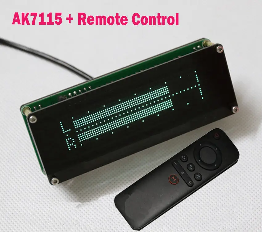 AK7115 VFD Music Spectrum Display Analyzer Audio Stereo Level Indicator rhythm VU METER colck with Remote control Amplifier
AK7115 VFD Music Spectrum Display Analyzer Audio Stereo Level Indicator rhythm VU METER colck with Remote control Amplifier