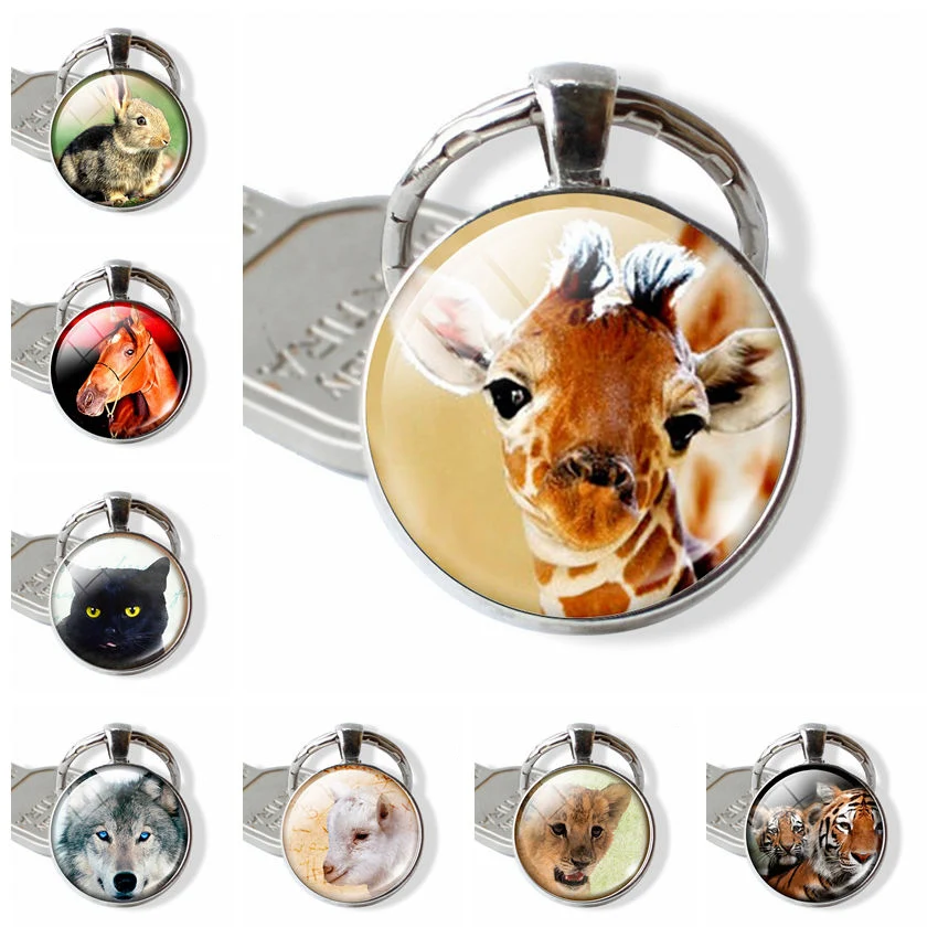 Cute Giraffe Key Chain Cat Wolf Tiger Sheep Animal Beautiful Photo Pendant Man Women Fashion Animal Pendant Bag Accessories
Cute Giraffe Key Chain Cat Wolf Tiger Sheep Animal Beautiful Photo Pendant Man Women Fashion Animal Pendant Bag Accessories