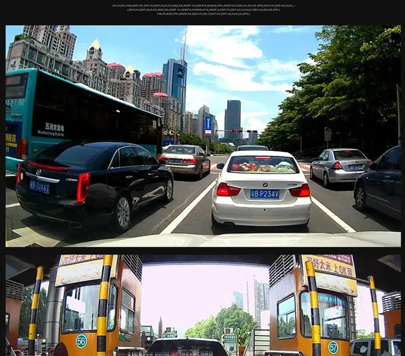 D8FHD1080P IPS Touch Screen Car camera DVR Rearview mirror video recorder registrator Dual Camera dash camera parking dvrs