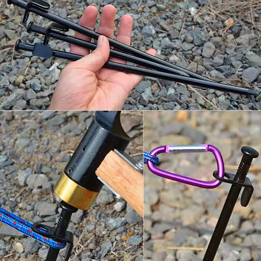 Tent Pegs Ground Nail Stakes Heavy Duty Steel Metal Round Head For Outdoor Camping BB55
Tent Pegs Ground Nail Stakes Heavy Duty Steel Metal Round Head For Outdoor Camping BB55