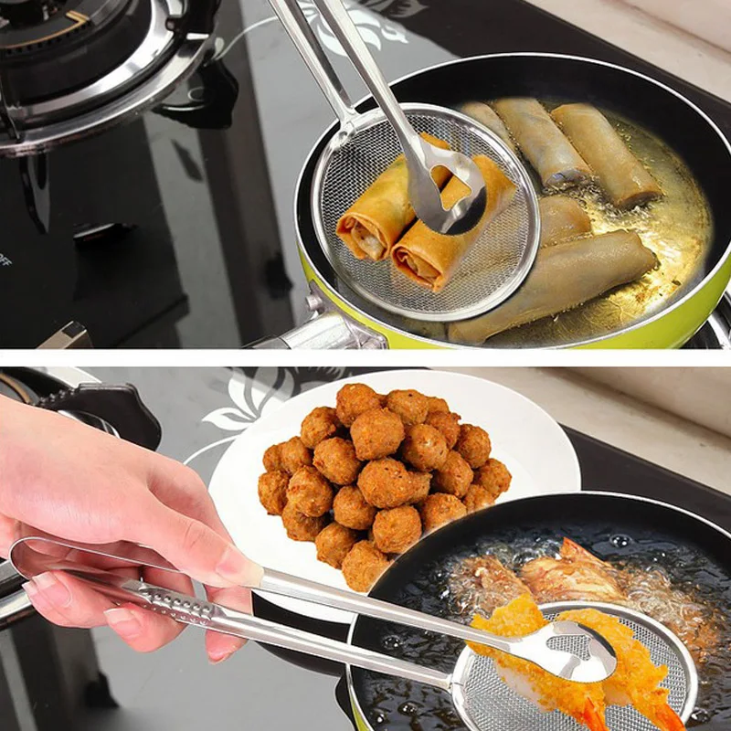 Urijk 1Pc Multifunction Food Clip Snack Fryer Strainer BBQ Buffet Serving Tongs French Fried Mesh Colander Filter Oil Drainer
Urijk 1Pc Multifunction Food Clip Snack Fryer Strainer BBQ Buffet Serving Tongs French Fried Mesh Colander Filter Oil Drainer