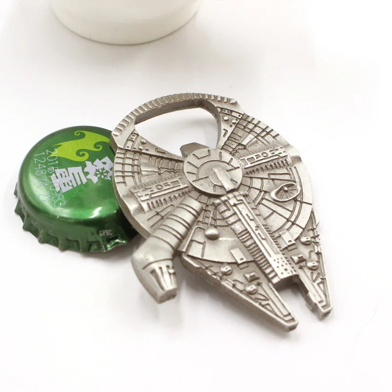 1 pcs Star Wars Bottle Opener Millennium Falcon Metal For Beer Durable Zink Alloy Material Kitchen Gadgets
1 pcs Star Wars Bottle Opener Millennium Falcon Metal For Beer Durable Zink Alloy Material Kitchen Gadgets