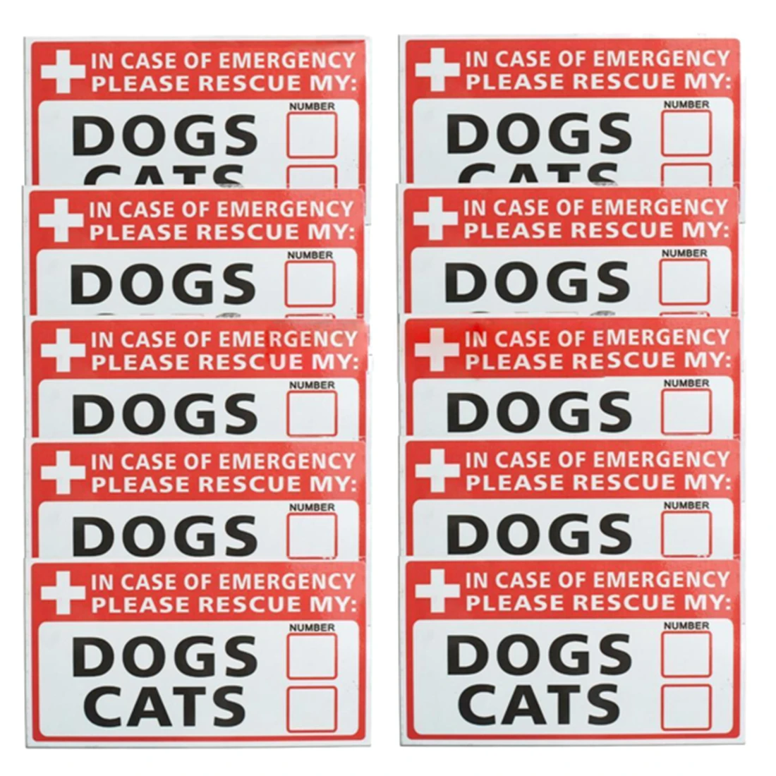 10pcs In Case of Emergency Rescue My Dogs Cat Sticker Vinyl Decal Save Pet Safety
10pcs In Case of Emergency Rescue My Dogs Cat Sticker Vinyl Decal Save Pet Safety