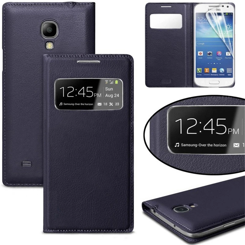 Флип чехол Leather Smart View для samsung Galaxy S4 SIV I 9500 ys4 GT I9500 I9505 S 4 IV телефона|for galaxy|case casecase