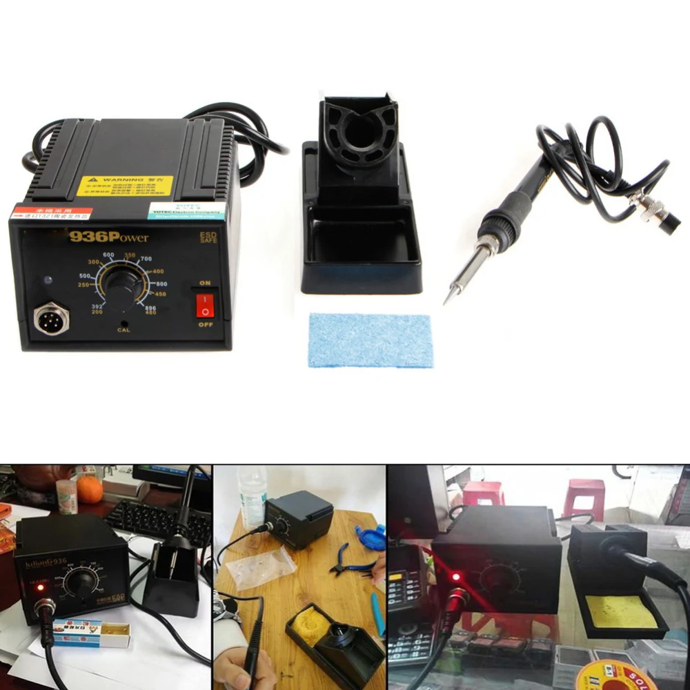 936 Power Electric Soldering Station SMD Rework Welding Iron 110V 220V New 2017 
936 Power Electric Soldering Station SMD Rework Welding Iron 110V 220V New 2017