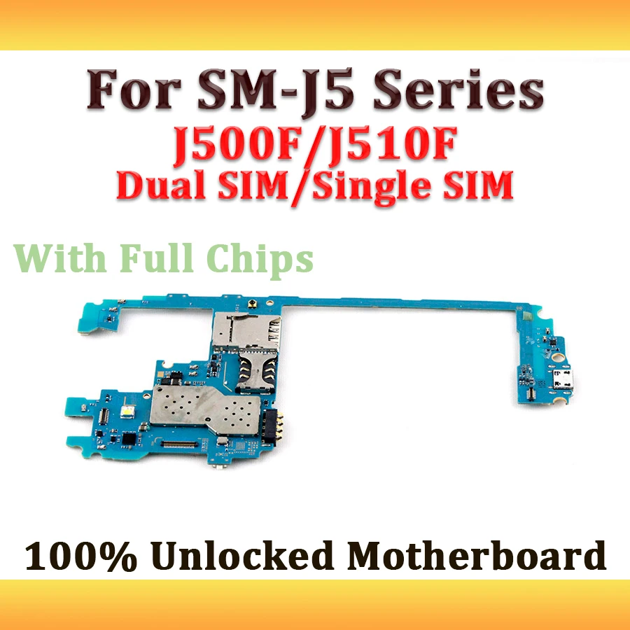 Europe Version Unlocked For Samsung Galaxy J5 J510F J500F Motherboard With Full Chips Dual SIM Single SIM Logic Boards Mainboard
Europe Version Unlocked For Samsung Galaxy J5 J510F J500F Motherboard With Full Chips Dual SIM Single SIM Logic Boards Mainboard