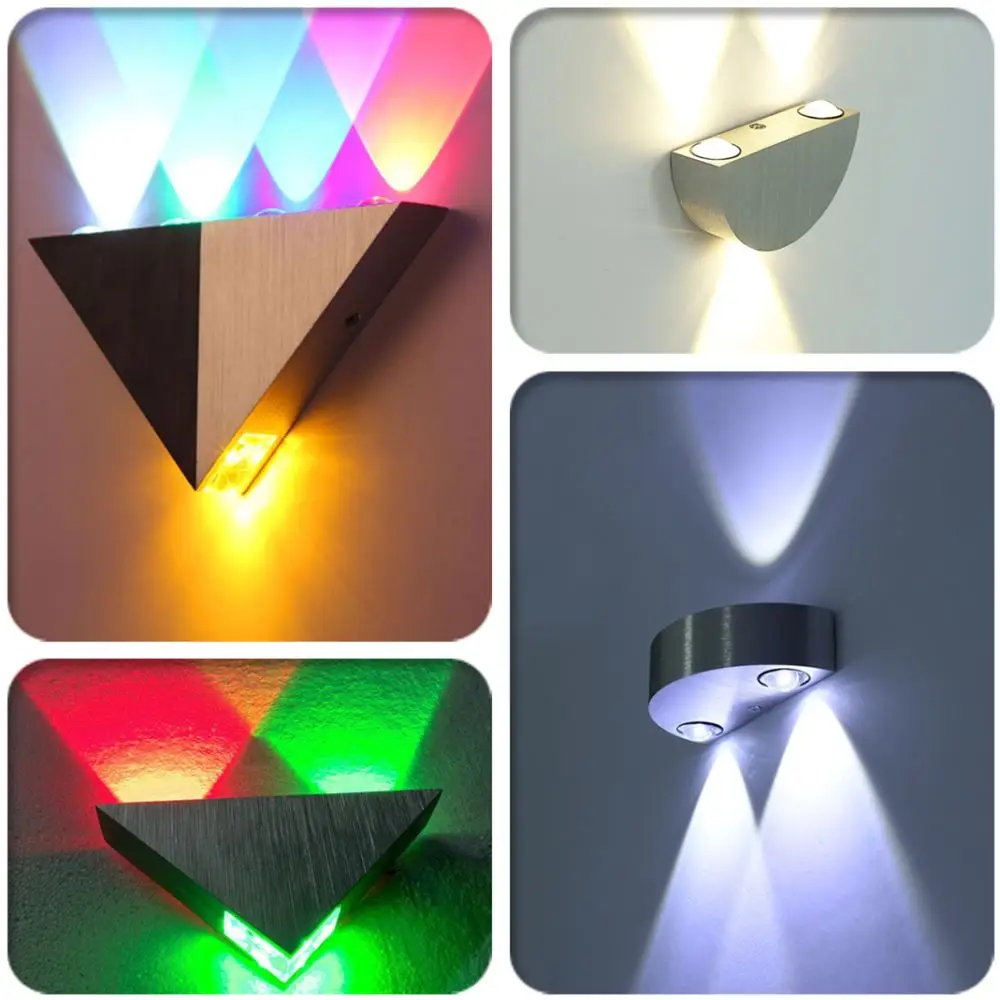 Creative led wall light 3W semicircle 5W triangle aluminum wall sconce Surface mounted AC 90V to 260V Modern decor led wall lamp
Creative led wall light 3W semicircle 5W triangle aluminum wall sconce Surface mounted AC 90V to 260V Modern decor led wall lamp