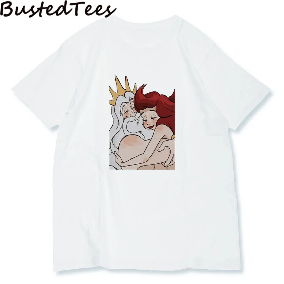 BUSTED 2019 Gril Fashion Mer-King And The Little Mermaid Short Sleeve T-shirt Cotton Soft Summer 3D Print Casual Women Tops Tee
BUSTED 2019 Gril Fashion Mer-King And The Little Mermaid Short Sleeve T-shirt Cotton Soft Summer 3D Print Casual Women Tops Tee