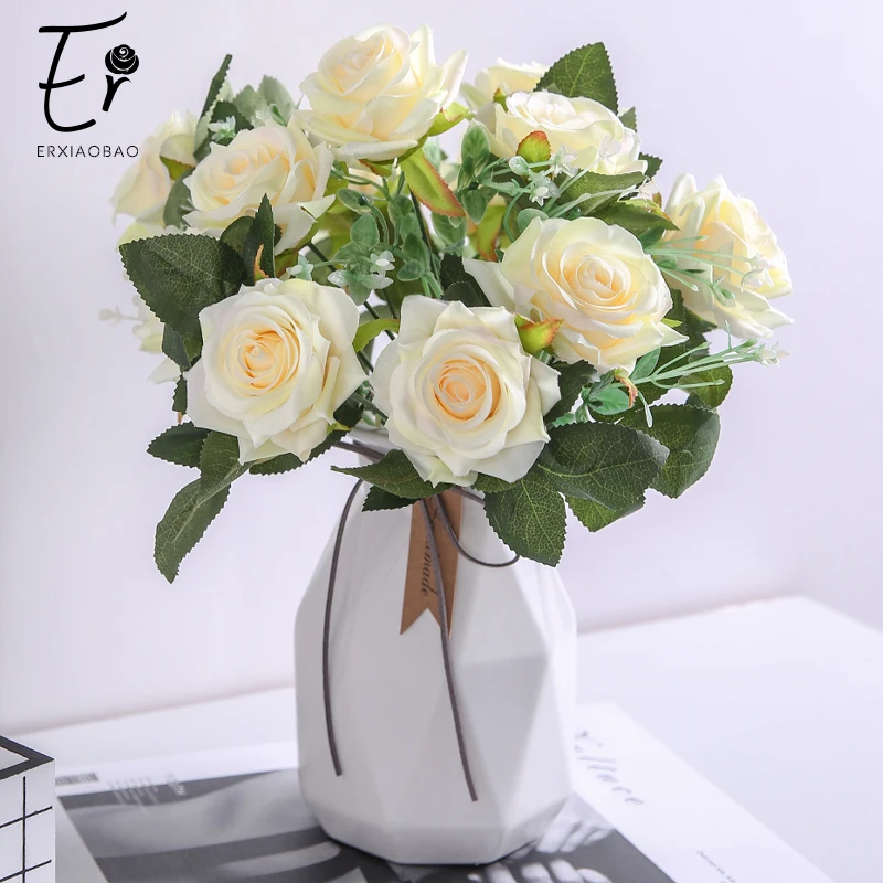 Erxiaobao Pink Red 12 Heads Fake Rose Artificial Flowers Bouquet High Quality Silk Flower Bunch Wedding Home Party Ornament
Erxiaobao Pink Red 12 Heads Fake Rose Artificial Flowers Bouquet High Quality Silk Flower Bunch Wedding Home Party Ornament
