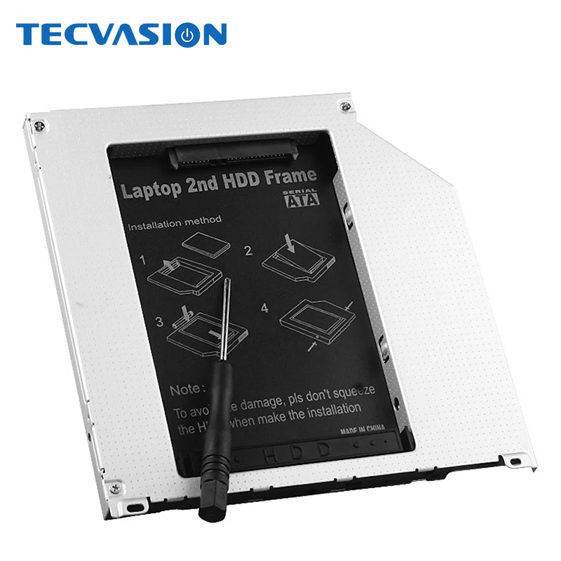 9.5mm Aluminum Metal Material 2nd HDD SATA Caddy Frame for Macbook Mac Pro DVD/CD-ROM 2.5" SSD HDD Case SATA 2 with Screwdriver
9.5mm Aluminum Metal Material 2nd HDD SATA Caddy Frame for Macbook Mac Pro DVD/CD-ROM 2.5" SSD HDD Case SATA 2 with Screwdriver