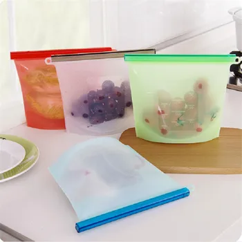 Reusable Silicone Food Fresh Bags Fridge Food Storage Containers Refrigerator Sealed Bag Kitchen Vegetable Fruits Ziplock Bags
Reusable Silicone Food Fresh Bags Fridge Food Storage Containers Refrigerator Sealed Bag Kitchen Vegetable Fruits Ziplock Bags