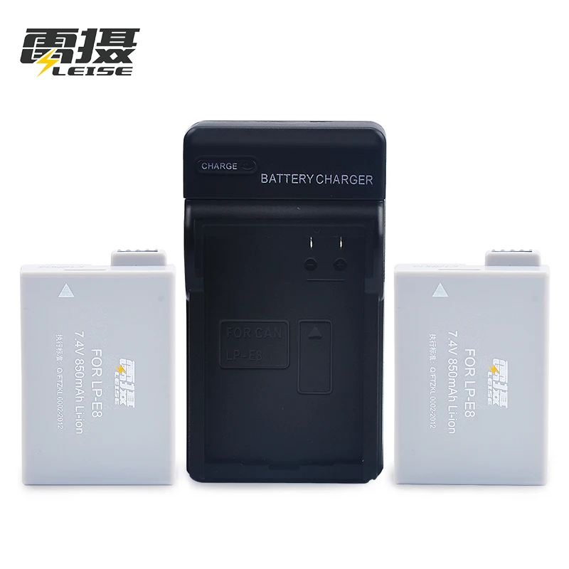Leise LP-E8 Digital Battery Li-ion Camera Battery 7.4v 850mah for Canon EOS 700D 650D 600D 550D X5 Include 2 battery+1 charger
Leise LP-E8 Digital Battery Li-ion Camera Battery 7.4v 850mah for Canon EOS 700D 650D 600D 550D X5 Include 2 battery+1 charger